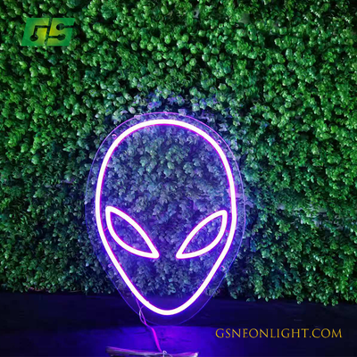 Bright Green Art Neon Light Signs Wall Decor LED Light Up Art Display Piece