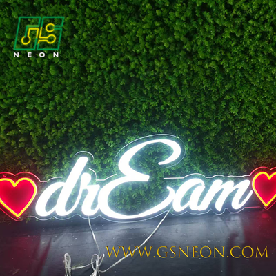 Love Art Neon Light Signs For Romantic Wedding Reception Photo Backdrop
