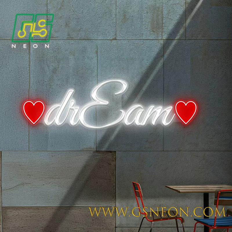 Love Art Neon Light Signs For Romantic Wedding Reception Photo Backdrop