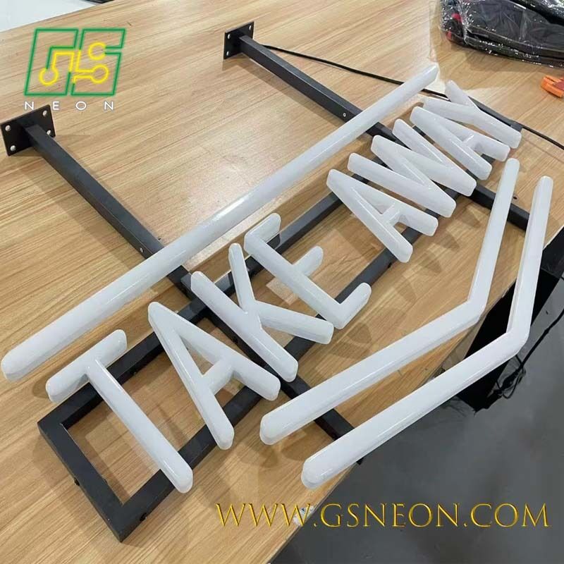 SMD2835 LED Faux Neon Sign Custom Signage Acrylic Take Away Neon Sign