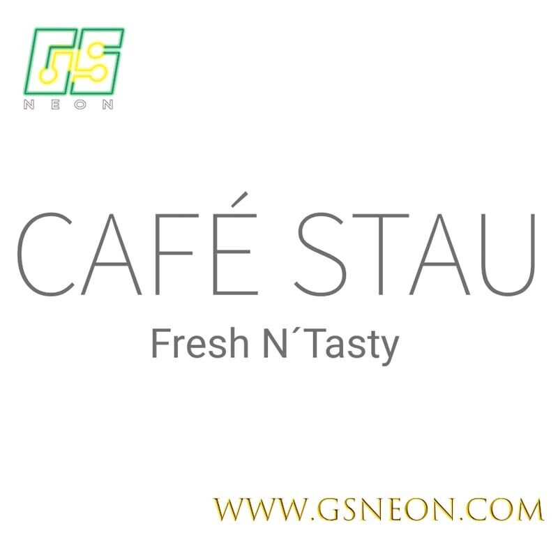 Custom Made Glowing LED Neon Acrylic Sign Display For Cafe Restaurants