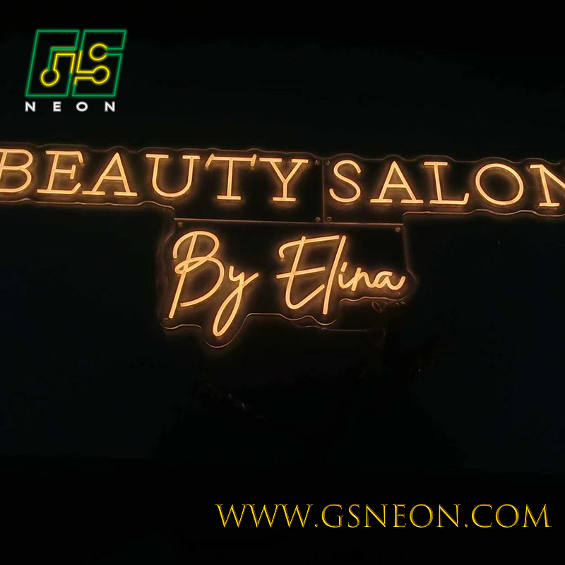 LED Beauty Salon Neon Sign Light Wall Decor For Reception Window Business Branding Display