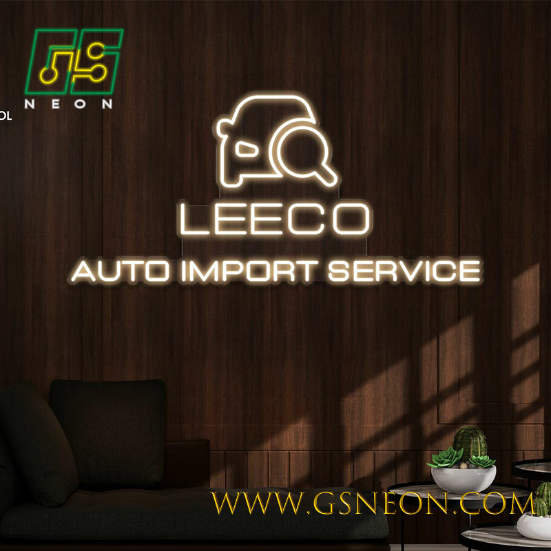 Custom LED Automotive Neon Signs For Garage Window Display Car Repair Shop Decor